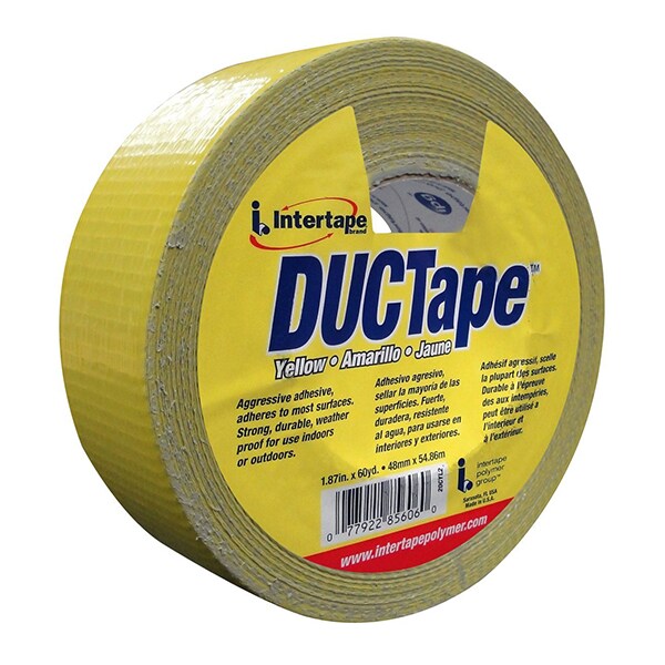 Intertape 1.88" x 60 Yds Yellow Jobsite General Purpose Duct Tape